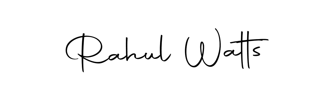 Create a beautiful signature design for name Rahul Watts. With this signature (Autography-DOLnW) fonts, you can make a handwritten signature for free. Rahul Watts signature style 10 images and pictures png