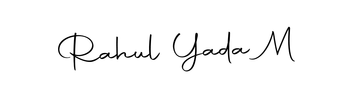 The best way (Autography-DOLnW) to make a short signature is to pick only two or three words in your name. The name Rahul Yada M include a total of six letters. For converting this name. Rahul Yada M signature style 10 images and pictures png