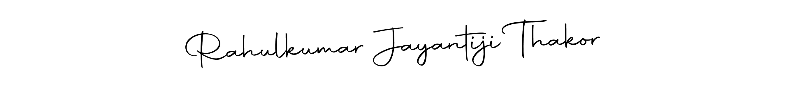 Create a beautiful signature design for name Rahulkumar Jayantiji Thakor. With this signature (Autography-DOLnW) fonts, you can make a handwritten signature for free. Rahulkumar Jayantiji Thakor signature style 10 images and pictures png