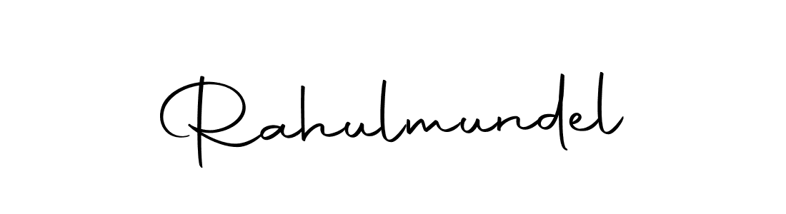 Design your own signature with our free online signature maker. With this signature software, you can create a handwritten (Autography-DOLnW) signature for name Rahulmundel. Rahulmundel signature style 10 images and pictures png