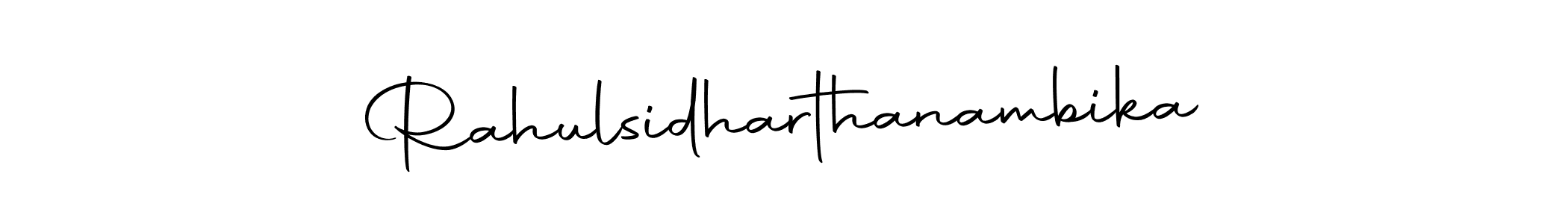 Make a beautiful signature design for name Rahulsidharthanambika. With this signature (Autography-DOLnW) style, you can create a handwritten signature for free. Rahulsidharthanambika signature style 10 images and pictures png