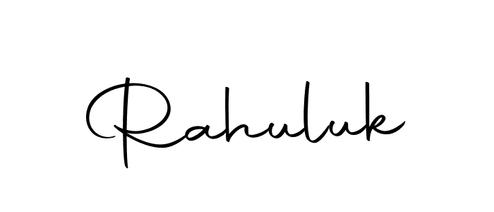 Make a beautiful signature design for name Rahuluk. Use this online signature maker to create a handwritten signature for free. Rahuluk signature style 10 images and pictures png