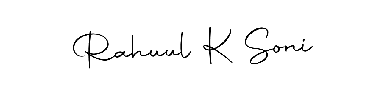 if you are searching for the best signature style for your name Rahuul K Soni. so please give up your signature search. here we have designed multiple signature styles  using Autography-DOLnW. Rahuul K Soni signature style 10 images and pictures png