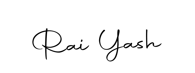 Also we have Rai Yash name is the best signature style. Create professional handwritten signature collection using Autography-DOLnW autograph style. Rai Yash signature style 10 images and pictures png