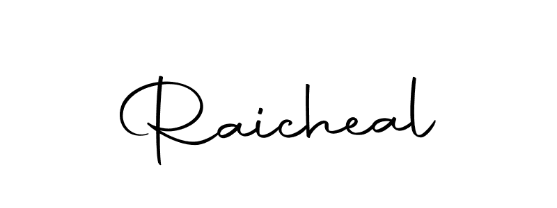 Create a beautiful signature design for name Raicheal. With this signature (Autography-DOLnW) fonts, you can make a handwritten signature for free. Raicheal signature style 10 images and pictures png