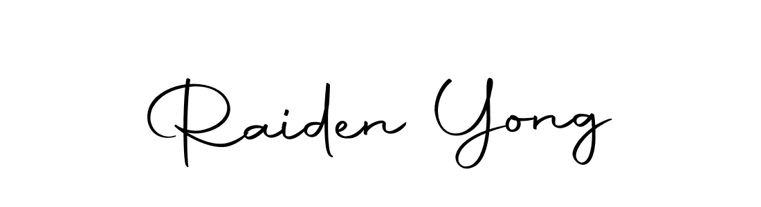 Create a beautiful signature design for name Raiden Yong. With this signature (Autography-DOLnW) fonts, you can make a handwritten signature for free. Raiden Yong signature style 10 images and pictures png