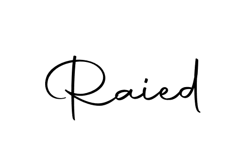 Use a signature maker to create a handwritten signature online. With this signature software, you can design (Autography-DOLnW) your own signature for name Raied. Raied signature style 10 images and pictures png
