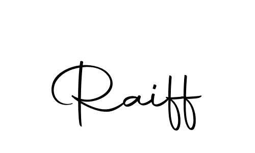 Create a beautiful signature design for name Raiff. With this signature (Autography-DOLnW) fonts, you can make a handwritten signature for free. Raiff signature style 10 images and pictures png