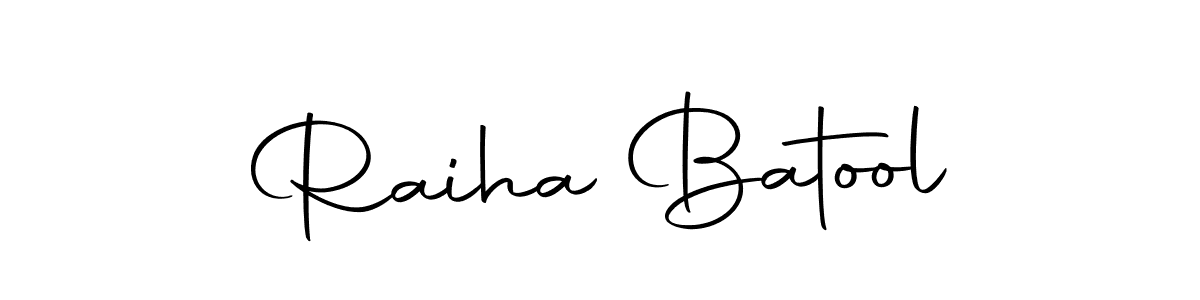 Create a beautiful signature design for name Raiha Batool. With this signature (Autography-DOLnW) fonts, you can make a handwritten signature for free. Raiha Batool signature style 10 images and pictures png