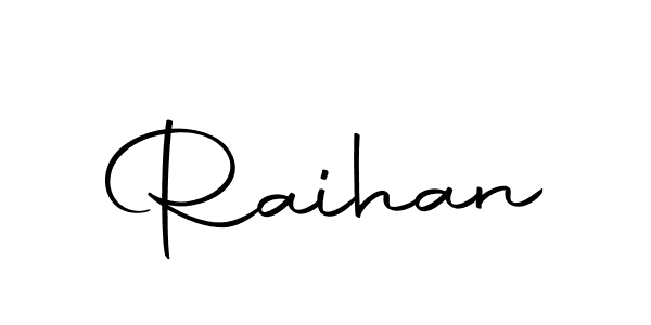 Similarly Autography-DOLnW is the best handwritten signature design. Signature creator online .You can use it as an online autograph creator for name Raihan. Raihan signature style 10 images and pictures png