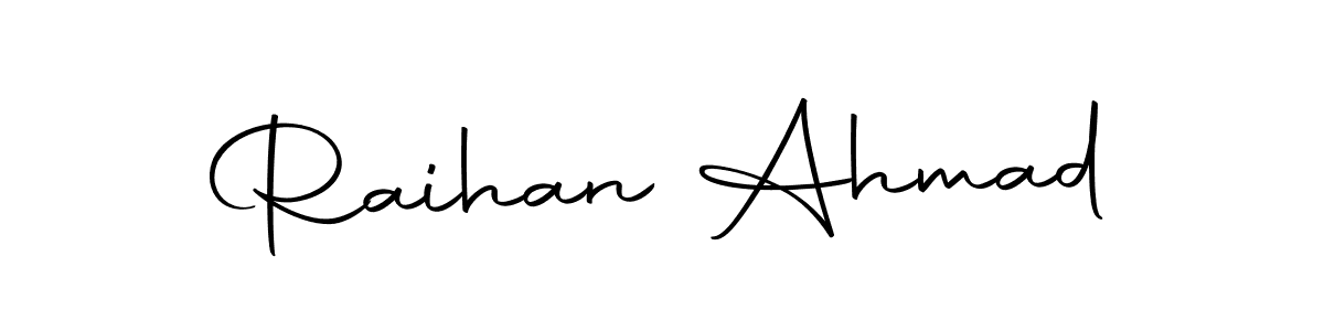 Create a beautiful signature design for name Raihan Ahmad. With this signature (Autography-DOLnW) fonts, you can make a handwritten signature for free. Raihan Ahmad signature style 10 images and pictures png