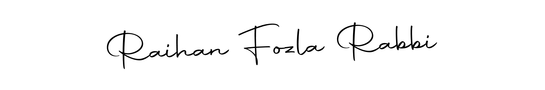 Make a beautiful signature design for name Raihan Fozla Rabbi. With this signature (Autography-DOLnW) style, you can create a handwritten signature for free. Raihan Fozla Rabbi signature style 10 images and pictures png