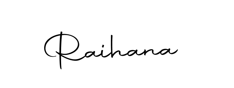 Similarly Autography-DOLnW is the best handwritten signature design. Signature creator online .You can use it as an online autograph creator for name Raihana . Raihana  signature style 10 images and pictures png