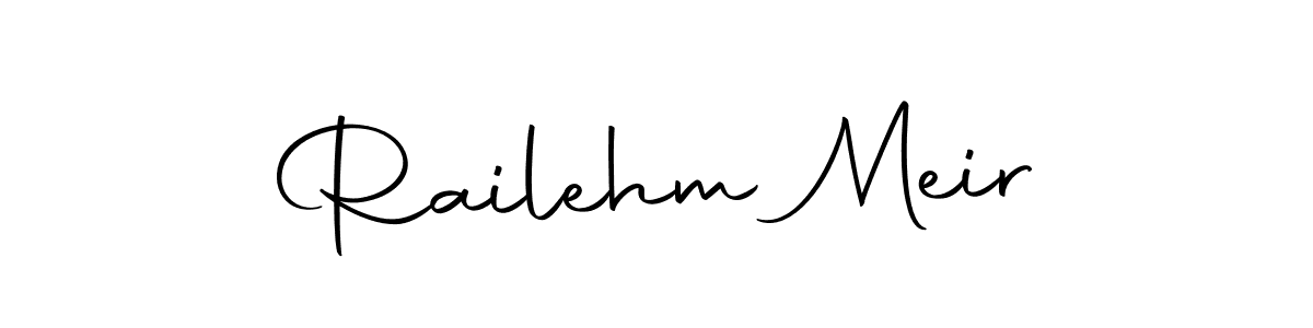 Create a beautiful signature design for name Railehm Meir. With this signature (Autography-DOLnW) fonts, you can make a handwritten signature for free. Railehm Meir signature style 10 images and pictures png