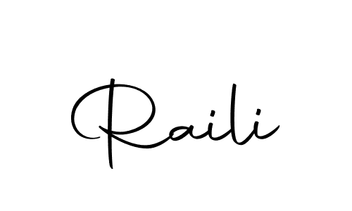 How to make Raili name signature. Use Autography-DOLnW style for creating short signs online. This is the latest handwritten sign. Raili signature style 10 images and pictures png
