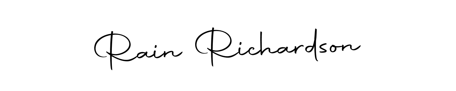 This is the best signature style for the Rain Richardson name. Also you like these signature font (Autography-DOLnW). Mix name signature. Rain Richardson signature style 10 images and pictures png