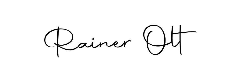 How to make Rainer Olt name signature. Use Autography-DOLnW style for creating short signs online. This is the latest handwritten sign. Rainer Olt signature style 10 images and pictures png