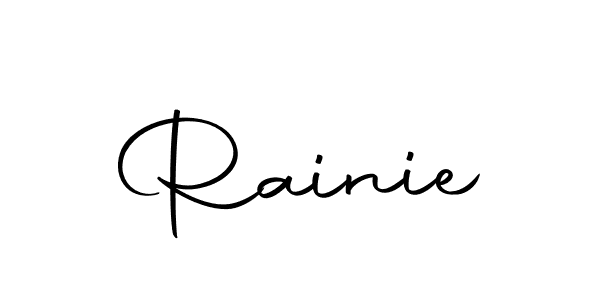 The best way (Autography-DOLnW) to make a short signature is to pick only two or three words in your name. The name Rainie include a total of six letters. For converting this name. Rainie signature style 10 images and pictures png