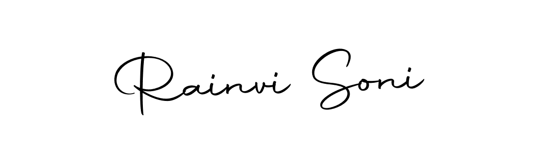 Make a beautiful signature design for name Rainvi Soni. With this signature (Autography-DOLnW) style, you can create a handwritten signature for free. Rainvi Soni signature style 10 images and pictures png