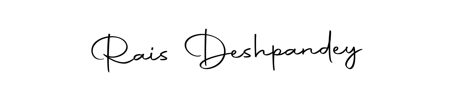 if you are searching for the best signature style for your name Rais Deshpandey. so please give up your signature search. here we have designed multiple signature styles  using Autography-DOLnW. Rais Deshpandey signature style 10 images and pictures png