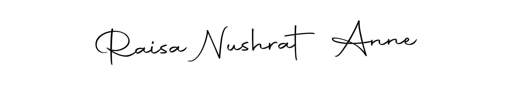 Autography-DOLnW is a professional signature style that is perfect for those who want to add a touch of class to their signature. It is also a great choice for those who want to make their signature more unique. Get Raisa Nushrat Anne name to fancy signature for free. Raisa Nushrat Anne signature style 10 images and pictures png