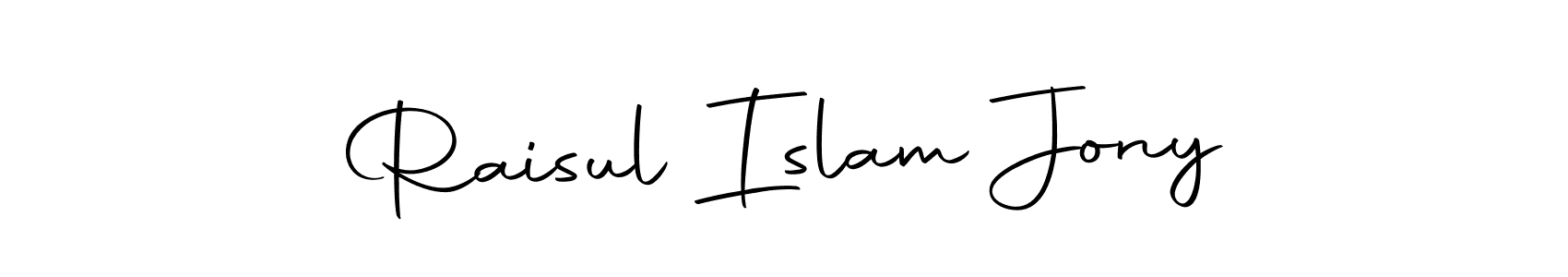 Make a beautiful signature design for name Raisul Islam Jony. With this signature (Autography-DOLnW) style, you can create a handwritten signature for free. Raisul Islam Jony signature style 10 images and pictures png