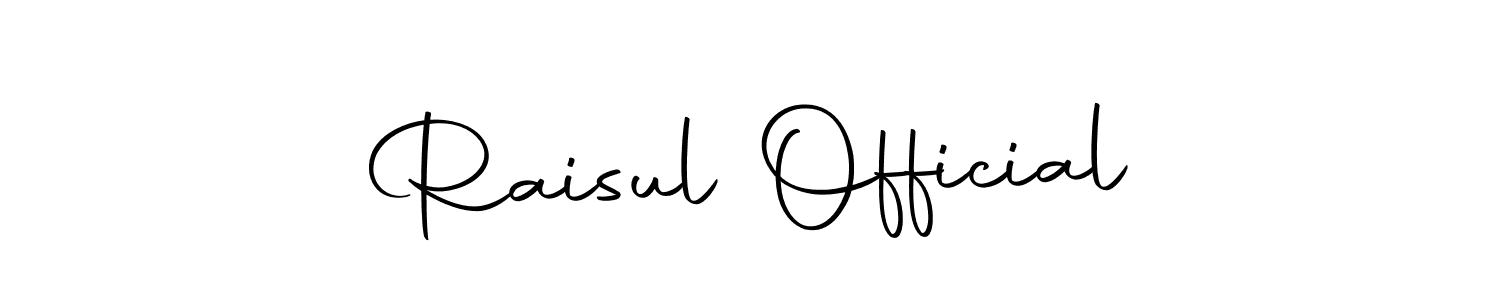Make a beautiful signature design for name Raisul Official. Use this online signature maker to create a handwritten signature for free. Raisul Official signature style 10 images and pictures png