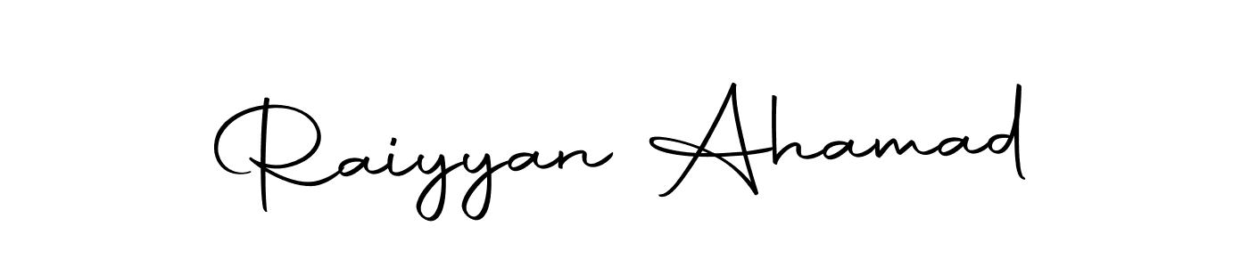 Use a signature maker to create a handwritten signature online. With this signature software, you can design (Autography-DOLnW) your own signature for name Raiyyan Ahamad. Raiyyan Ahamad signature style 10 images and pictures png