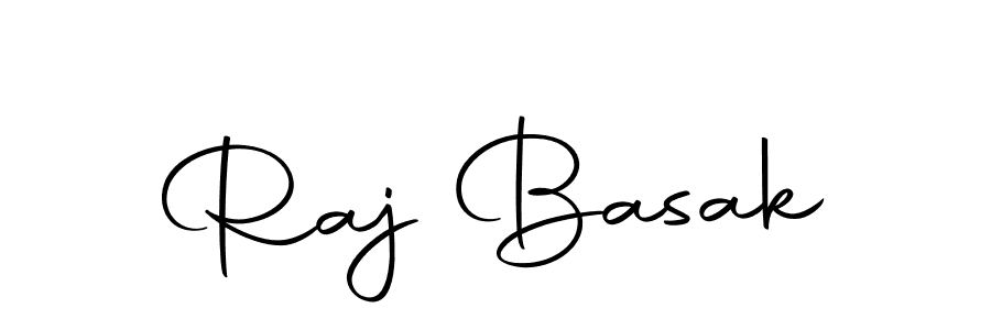 How to make Raj Basak name signature. Use Autography-DOLnW style for creating short signs online. This is the latest handwritten sign. Raj Basak signature style 10 images and pictures png