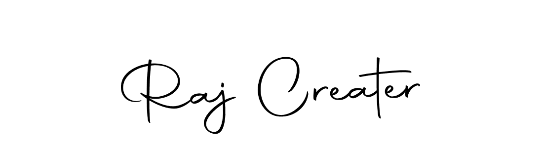 How to make Raj Creater name signature. Use Autography-DOLnW style for creating short signs online. This is the latest handwritten sign. Raj Creater signature style 10 images and pictures png