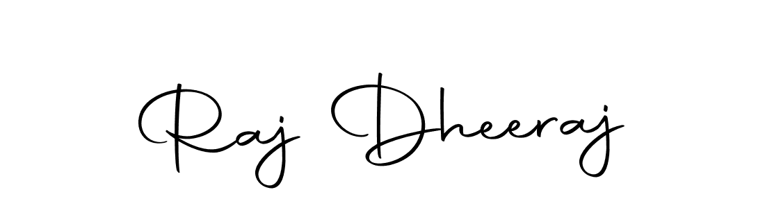 Create a beautiful signature design for name Raj Dheeraj. With this signature (Autography-DOLnW) fonts, you can make a handwritten signature for free. Raj Dheeraj signature style 10 images and pictures png