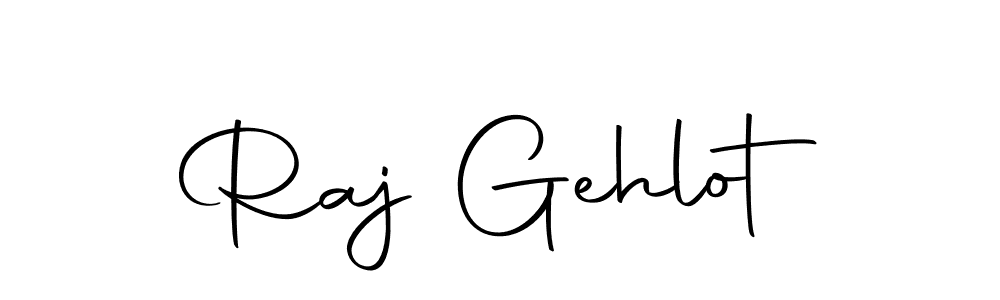 How to make Raj Gehlot name signature. Use Autography-DOLnW style for creating short signs online. This is the latest handwritten sign. Raj Gehlot signature style 10 images and pictures png