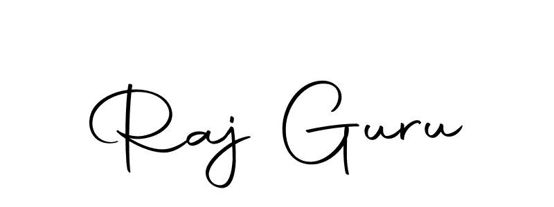 How to make Raj Guru name signature. Use Autography-DOLnW style for creating short signs online. This is the latest handwritten sign. Raj Guru signature style 10 images and pictures png