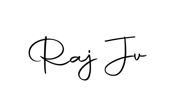 if you are searching for the best signature style for your name Raj Jv. so please give up your signature search. here we have designed multiple signature styles  using Autography-DOLnW. Raj Jv signature style 10 images and pictures png