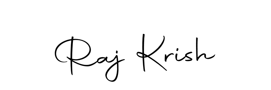 Use a signature maker to create a handwritten signature online. With this signature software, you can design (Autography-DOLnW) your own signature for name Raj Krish. Raj Krish signature style 10 images and pictures png