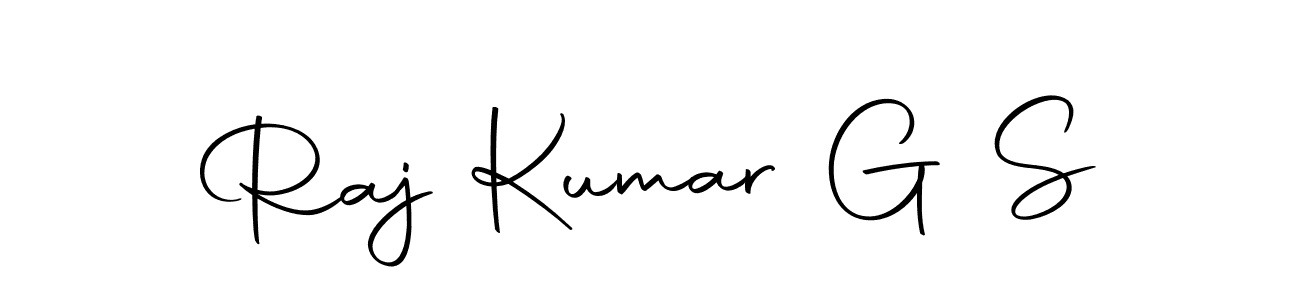 Use a signature maker to create a handwritten signature online. With this signature software, you can design (Autography-DOLnW) your own signature for name Raj Kumar G S. Raj Kumar G S signature style 10 images and pictures png