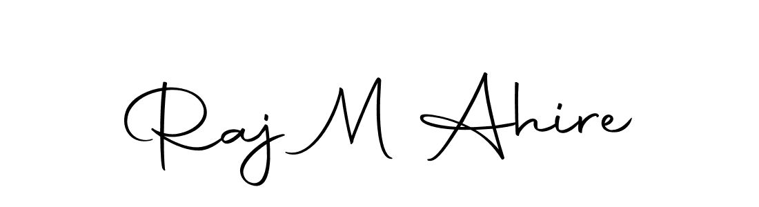 Make a beautiful signature design for name Raj M Ahire. With this signature (Autography-DOLnW) style, you can create a handwritten signature for free. Raj M Ahire signature style 10 images and pictures png