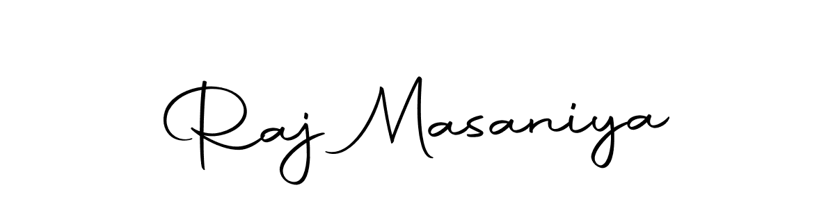 Create a beautiful signature design for name Raj Masaniya. With this signature (Autography-DOLnW) fonts, you can make a handwritten signature for free. Raj Masaniya signature style 10 images and pictures png
