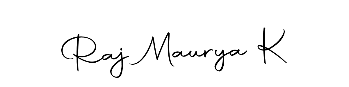 Make a beautiful signature design for name Raj Maurya K. With this signature (Autography-DOLnW) style, you can create a handwritten signature for free. Raj Maurya K signature style 10 images and pictures png