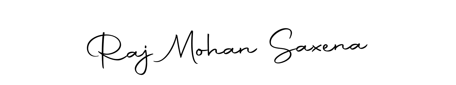 Make a beautiful signature design for name Raj Mohan Saxena. With this signature (Autography-DOLnW) style, you can create a handwritten signature for free. Raj Mohan Saxena signature style 10 images and pictures png