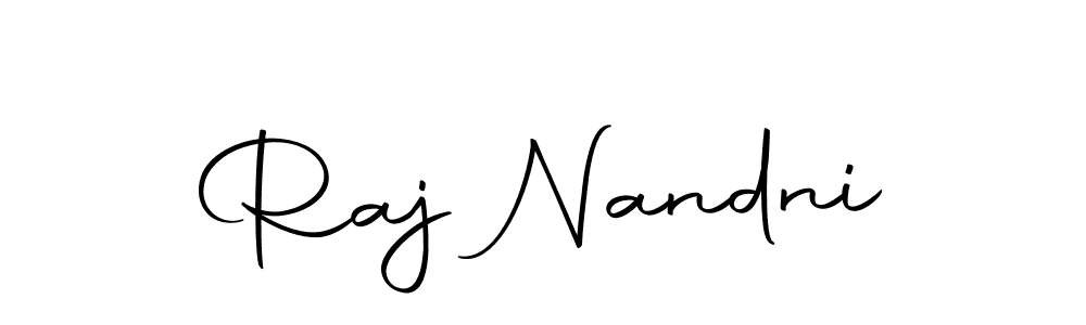 You should practise on your own different ways (Autography-DOLnW) to write your name (Raj Nandni) in signature. don't let someone else do it for you. Raj Nandni signature style 10 images and pictures png