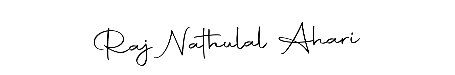 Create a beautiful signature design for name Raj Nathulal Ahari. With this signature (Autography-DOLnW) fonts, you can make a handwritten signature for free. Raj Nathulal Ahari signature style 10 images and pictures png