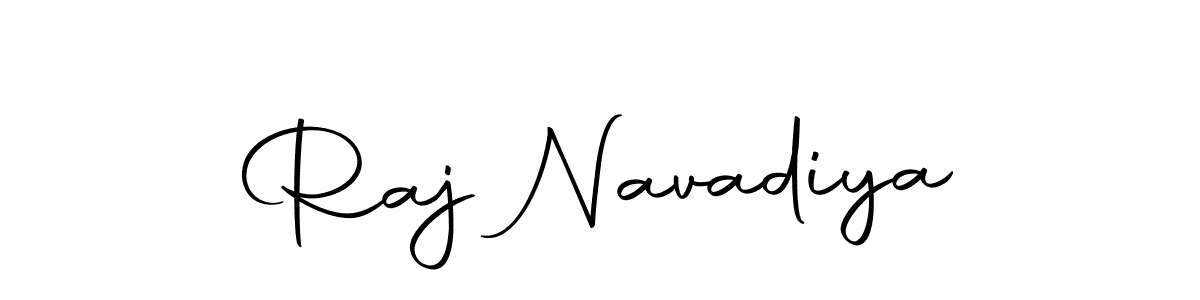 The best way (Autography-DOLnW) to make a short signature is to pick only two or three words in your name. The name Raj Navadiya include a total of six letters. For converting this name. Raj Navadiya signature style 10 images and pictures png