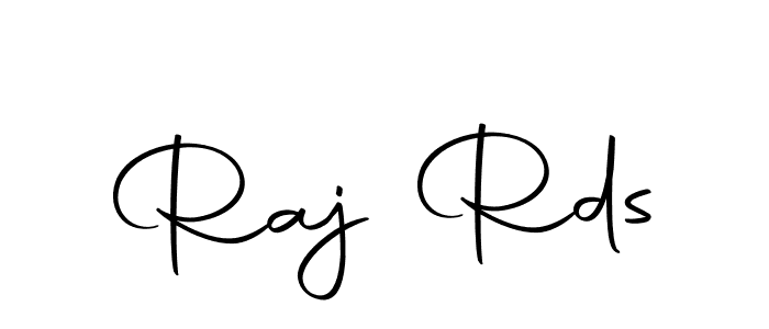 How to make Raj Rds name signature. Use Autography-DOLnW style for creating short signs online. This is the latest handwritten sign. Raj Rds signature style 10 images and pictures png