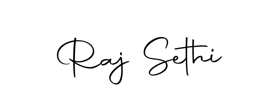 How to make Raj Sethi name signature. Use Autography-DOLnW style for creating short signs online. This is the latest handwritten sign. Raj Sethi signature style 10 images and pictures png