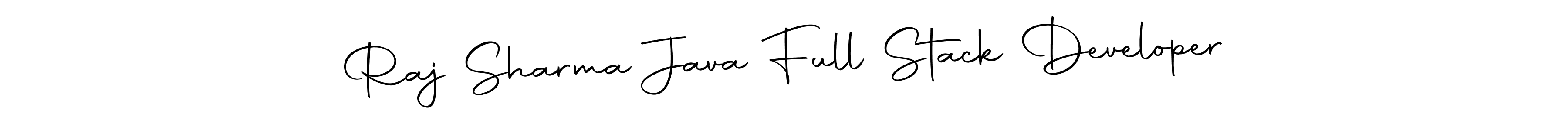 Design your own signature with our free online signature maker. With this signature software, you can create a handwritten (Autography-DOLnW) signature for name Raj Sharma Java Full Stack Developer. Raj Sharma Java Full Stack Developer signature style 10 images and pictures png