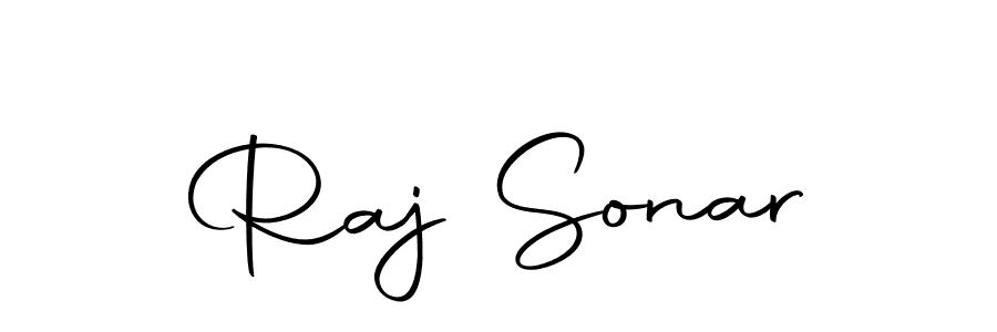 Design your own signature with our free online signature maker. With this signature software, you can create a handwritten (Autography-DOLnW) signature for name Raj Sonar. Raj Sonar signature style 10 images and pictures png