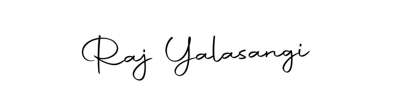 You should practise on your own different ways (Autography-DOLnW) to write your name (Raj Yalasangi) in signature. don't let someone else do it for you. Raj Yalasangi signature style 10 images and pictures png