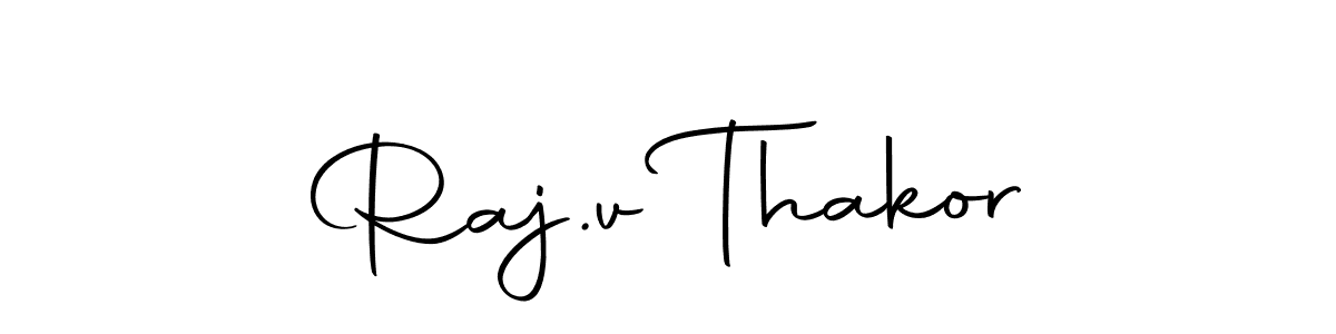 Make a beautiful signature design for name Raj.v Thakor. Use this online signature maker to create a handwritten signature for free. Raj.v Thakor signature style 10 images and pictures png