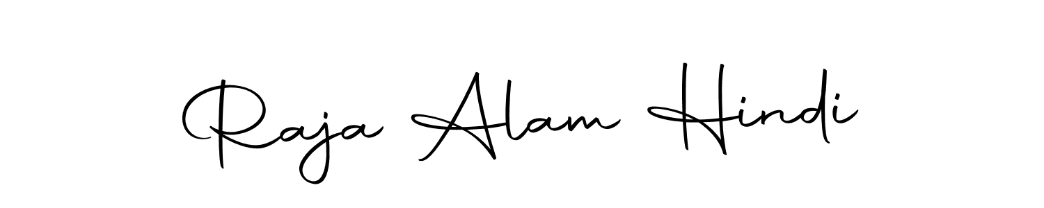 Also we have Raja Alam Hindi name is the best signature style. Create professional handwritten signature collection using Autography-DOLnW autograph style. Raja Alam Hindi signature style 10 images and pictures png